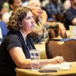 Me sitting in a conference session