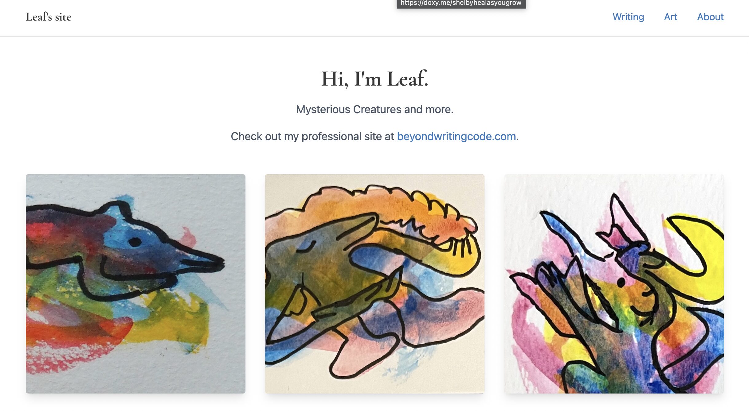 Future bouncingleaf.com site snapshot